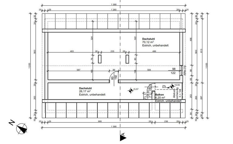 Grundriss Dachgeschoss