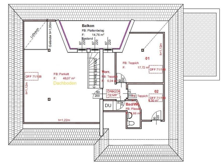 Plan Dachgeschoß