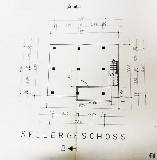 Grundriss Bereich unter dem Haus