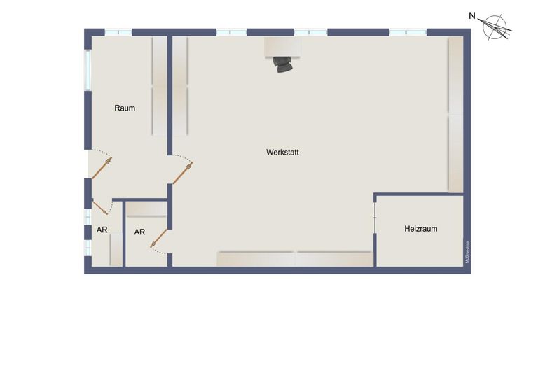 Grundrissplan UG