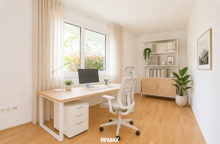 Arbeitszimmer (virtuell eingerichtet)