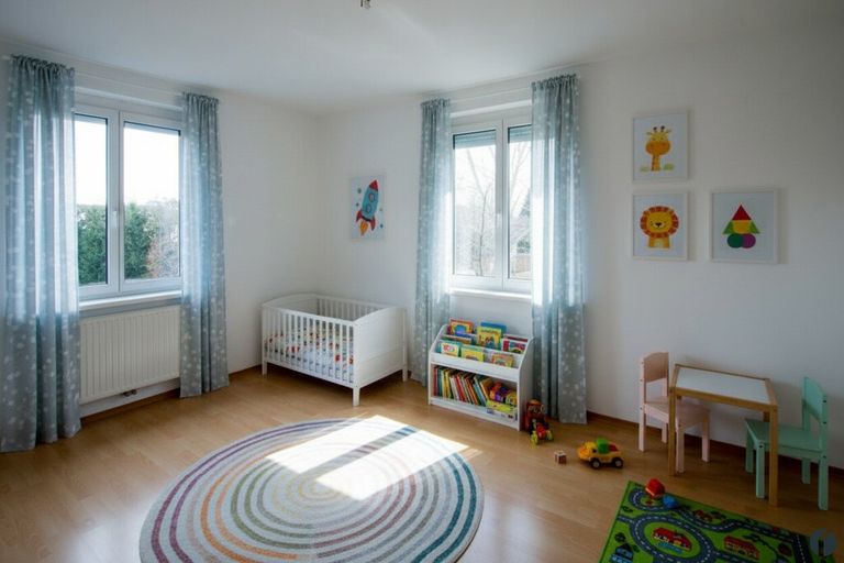 Kinderzimmer Einrichtungsbeispiel (KI - generiert)