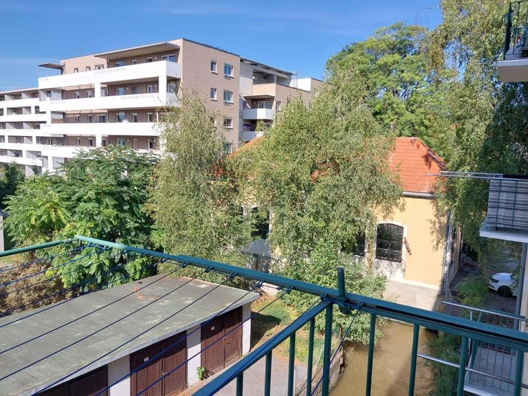 Blick vom Balkon