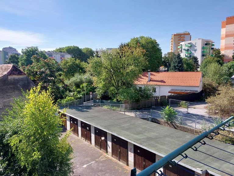 Blick vom Balkon