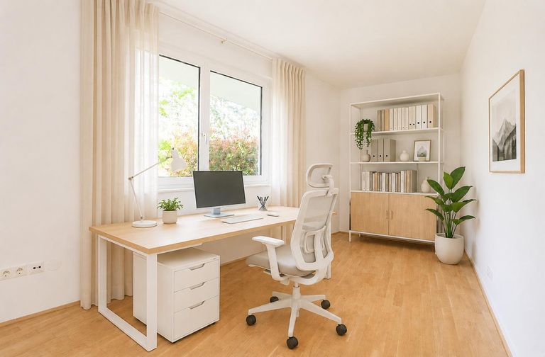 Arbeitszimmer (virtuell eingerichtet)