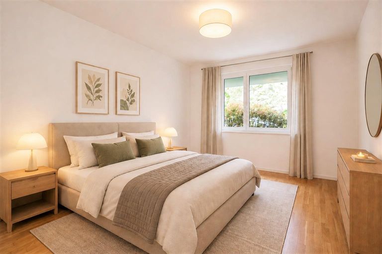 Schlafzimmer (virtuell eingerichtet)