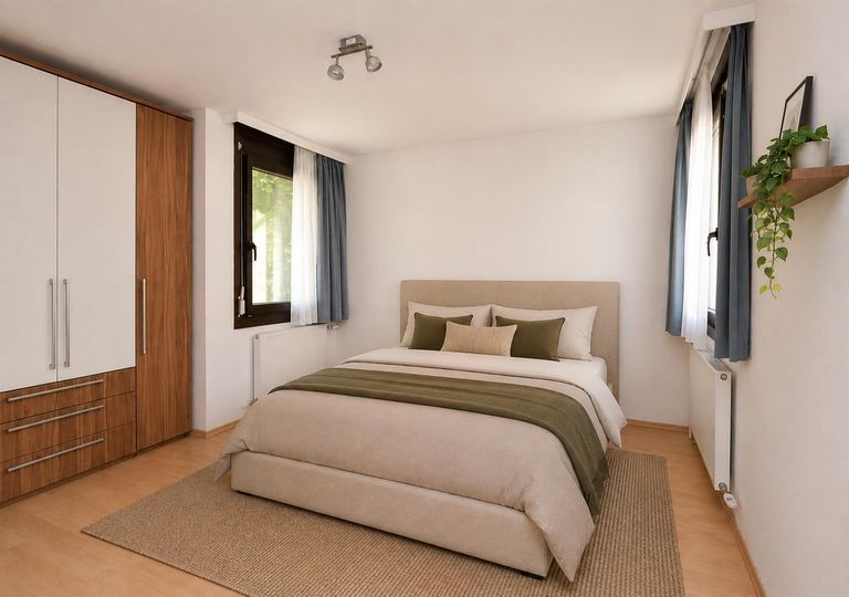 Schlafzimmer (virtuell eingerichtet)