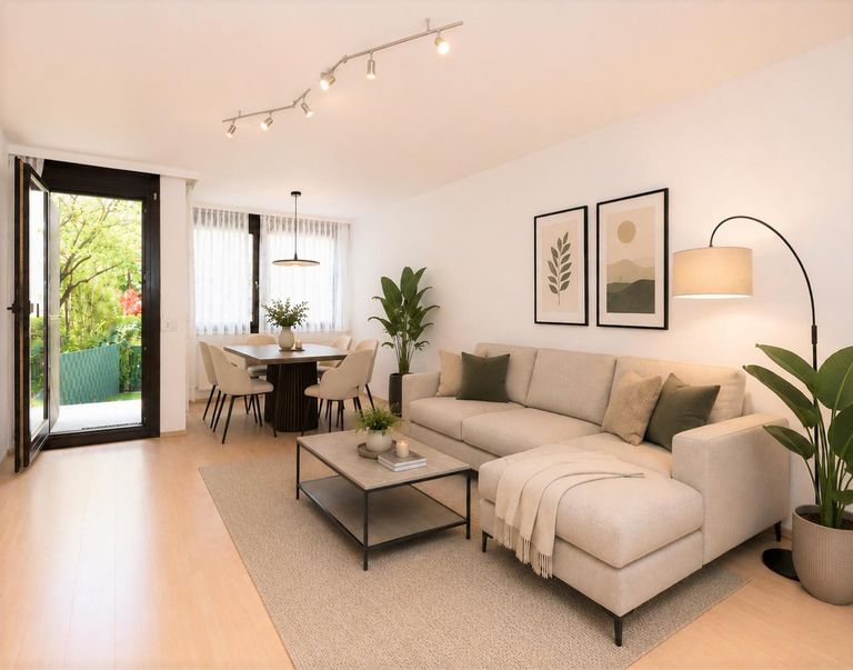 Wohnzimmer (virtuell eingerichtet)