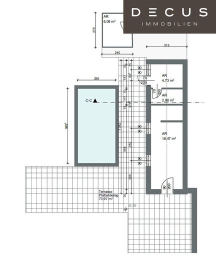Pool und Stammhaus