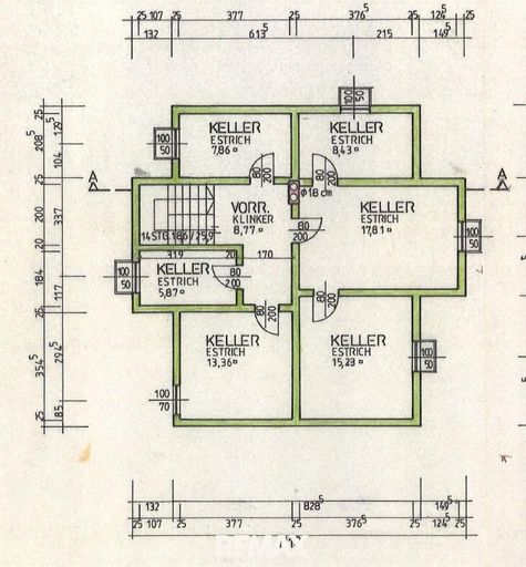 Grundriss Keller