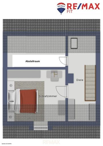 Obergeschoss Haus links