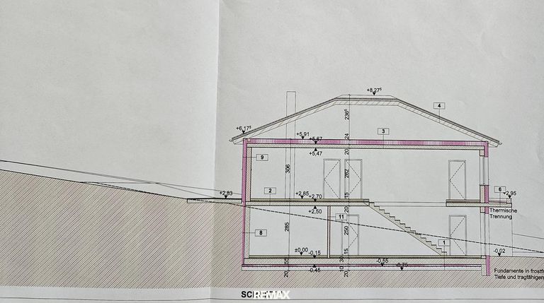 Schnitt Plan