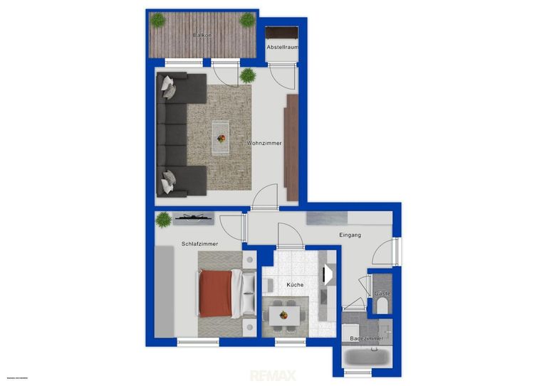 Grundriss als schematische Darstellung