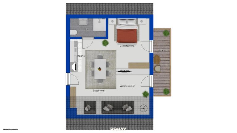 Grundriss als schematische Darstellung
