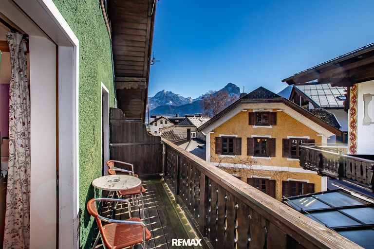 Balkon und Ausblick