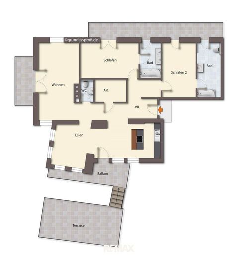 Grundriss als schematische Darstellung