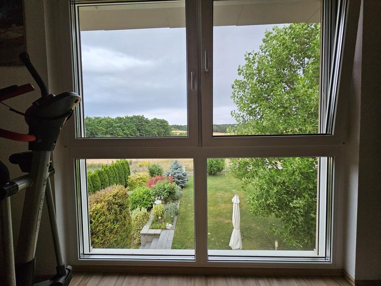 Ausblick vom Bett