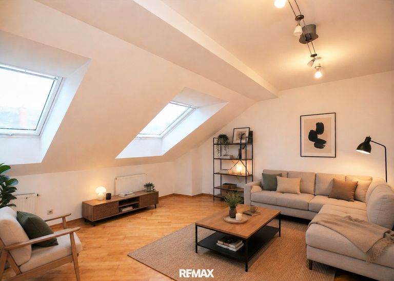 Wohnzimmer (virtuell eingerichtet)