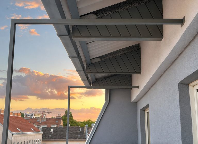 Überdachter Wohnungszugang