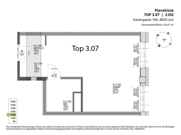 Planskizze Top 3.07
