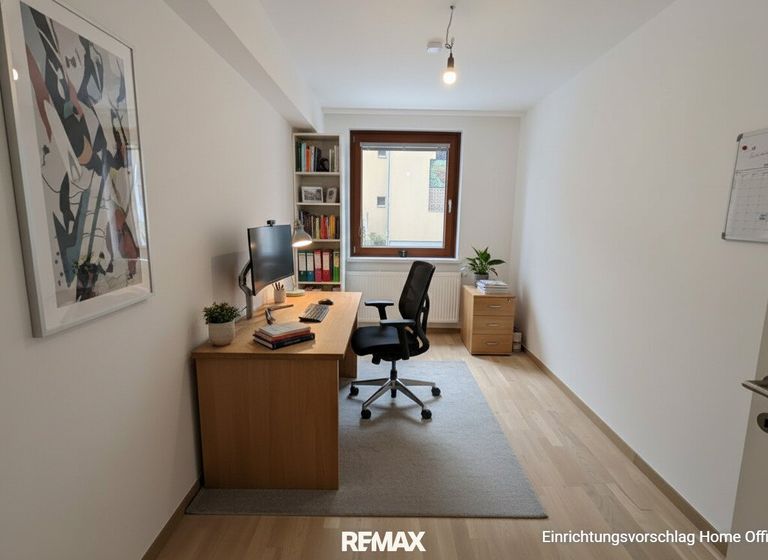 Home Office Einrichtungsvorschlag, KI generiert