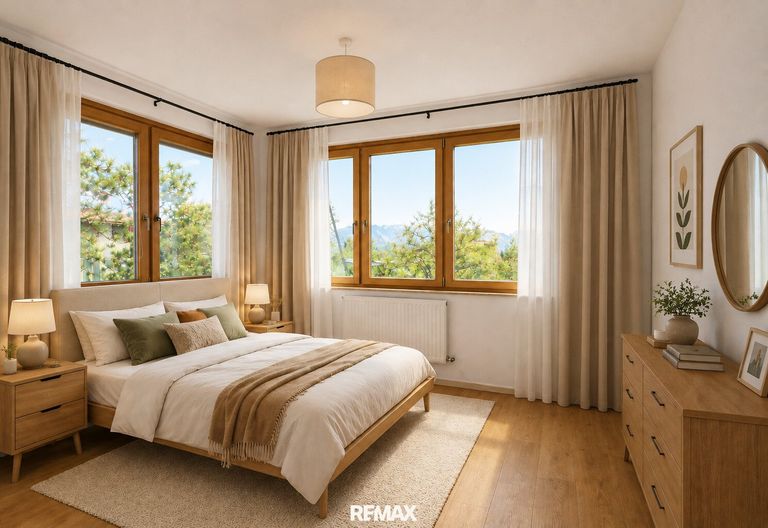 Schlafzimmer (virtuell eingerichtet)