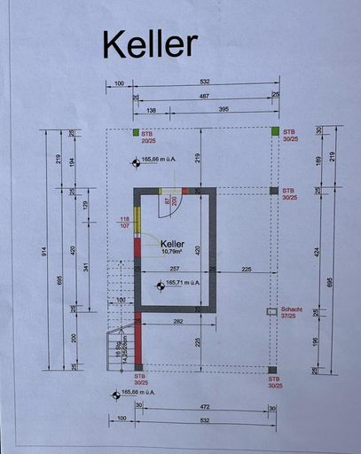 Grundriss Keller