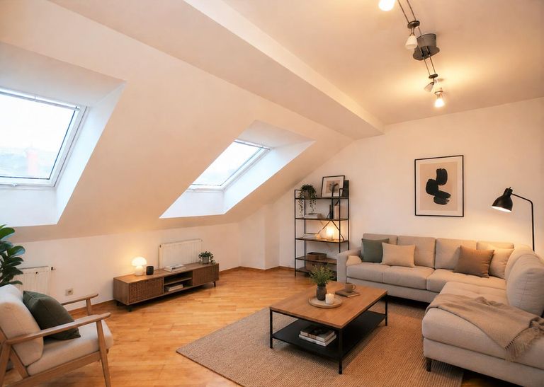 Wohnzimmer (virtuell eingerichtet)