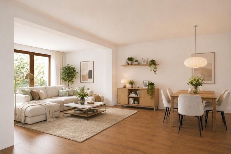 Wohnzimmer (virtuell eingerichtet)