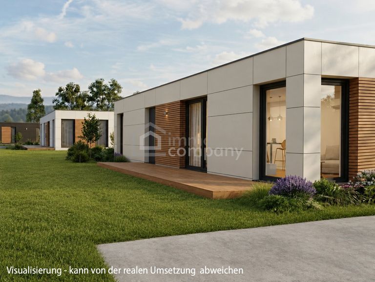 moderne Kleinhäuser mit eigenem Garten