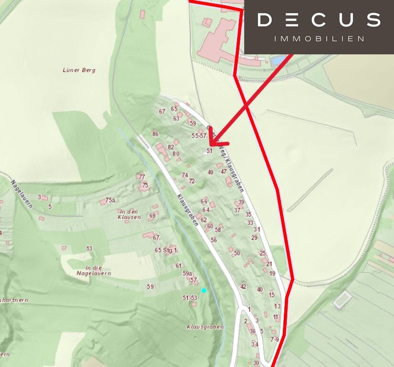 Rote Linie: Landesgrenze W - NÖ