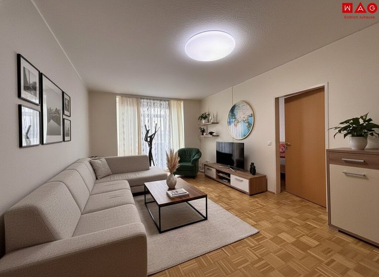 KI generiertes Wohnzimmer