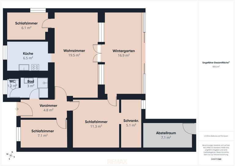 Planskizze Wohnhaus