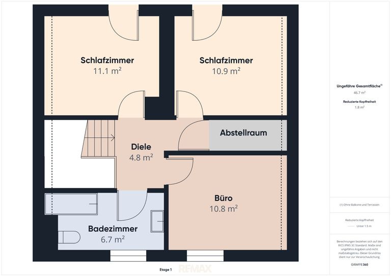 Skizze Dachgeschoss