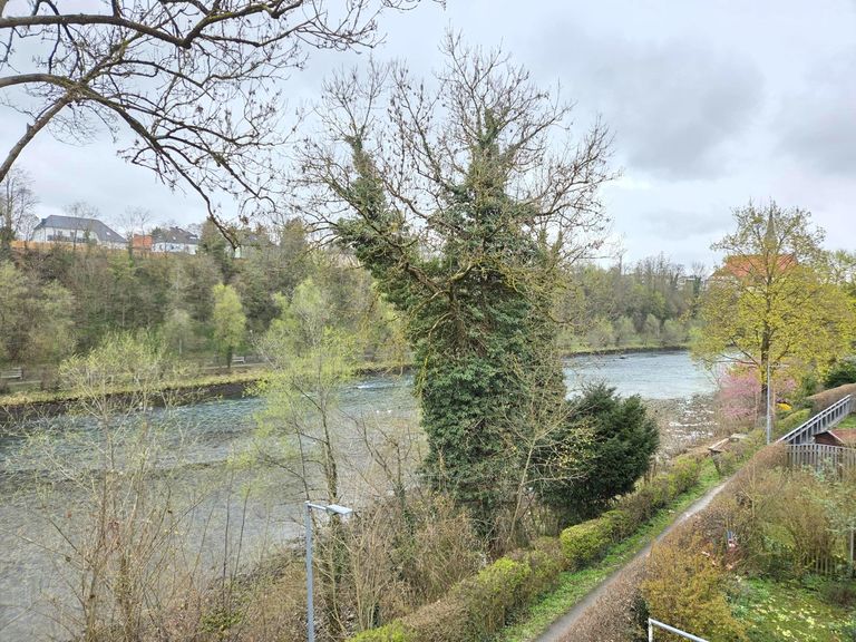 Aussicht Enns Fluss bis Stadtpfarrkirche