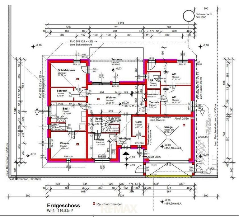 Plan Erdgeschoss
