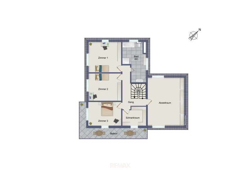 schematischer Grundriss OG