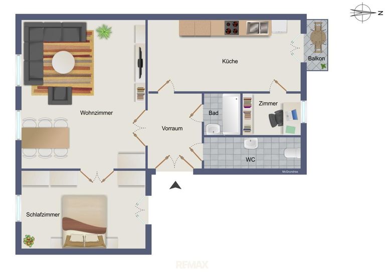 schematischer Grundriss 