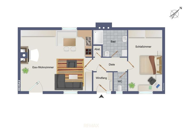 Grundriss Haus 1