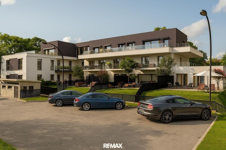 Wohnanlage Parkplatz