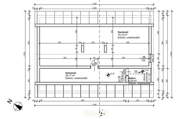 Grundriss Dachgeschoss