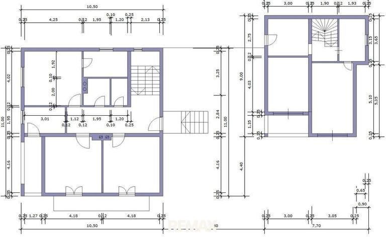 Grundrisse beider Häuser auf gleicher Ebene
