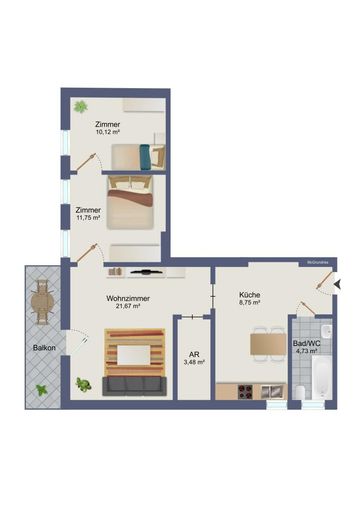 08. Eigentumswohnung 3021 Pressbaum - Plan