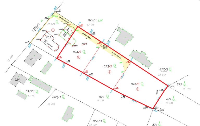 Teilungsplan Gesamtgrundstück