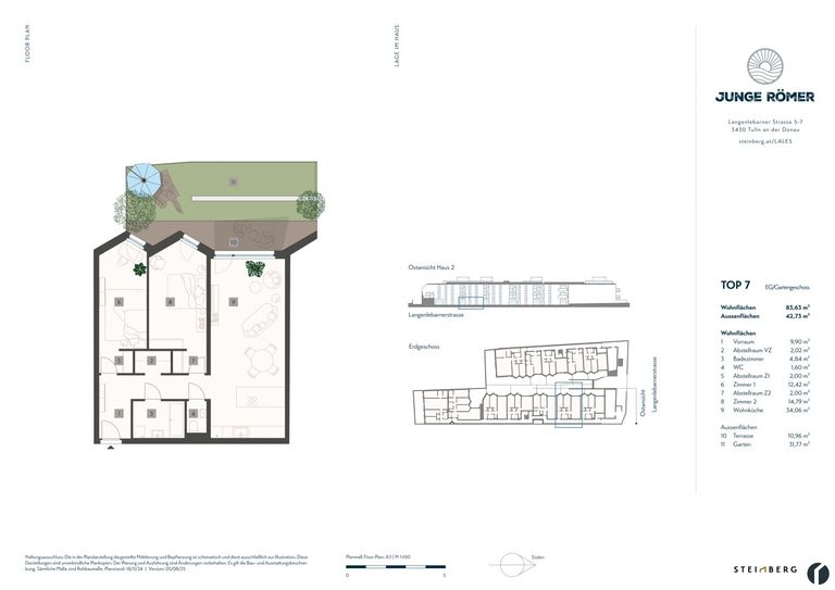 Wohnungsplan Top 7
