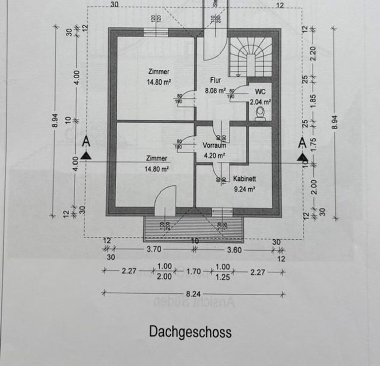 Plan Dachgeschoss
