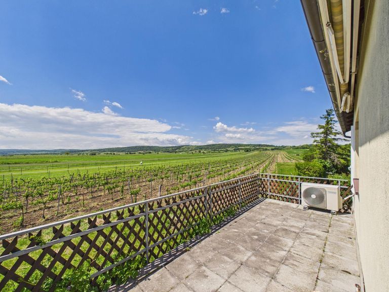 Haus mit Garten in Jois - Terrasse mit Fernblick