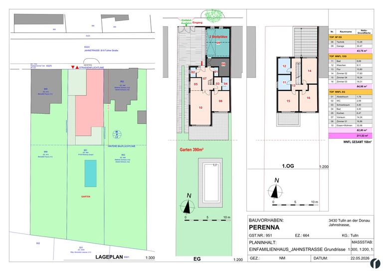 Bebauungsstudie Einfamilienhaus