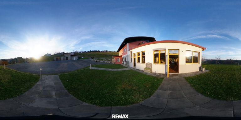 360° Sicht auf Parkplätze