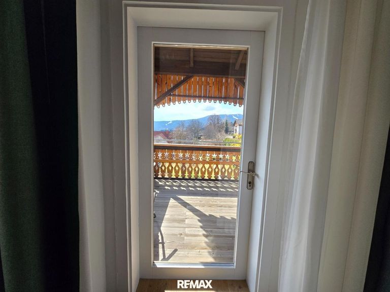Sicht auf den Balkon